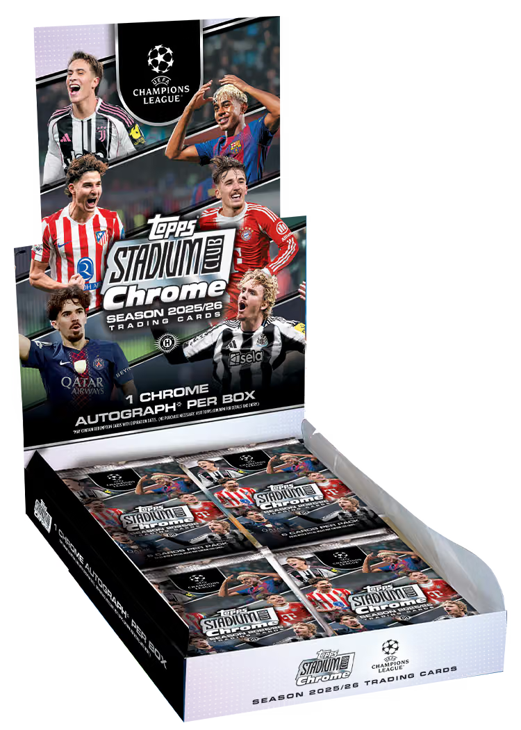 2026 Topps Stadium Club Chrome Hobby Box Casebreak PYT #24 – Trading Cards Livebreak bei PUSHDICH TCG