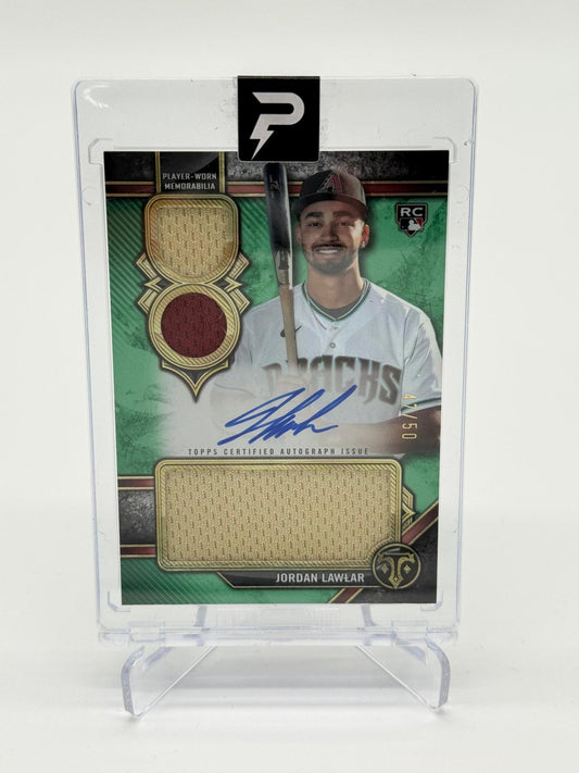 2024 Topps Trible Threads Jordan Lawlar RC Patch Auto /50