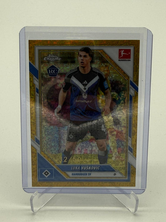 2026 Topps Chrome Bundesliga Luka Vuskovic RC 32/50