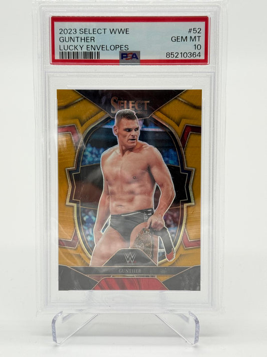 2023 Panini Select WWE Gunther Lucky Envelopes 8/8 PSA 10 SSP