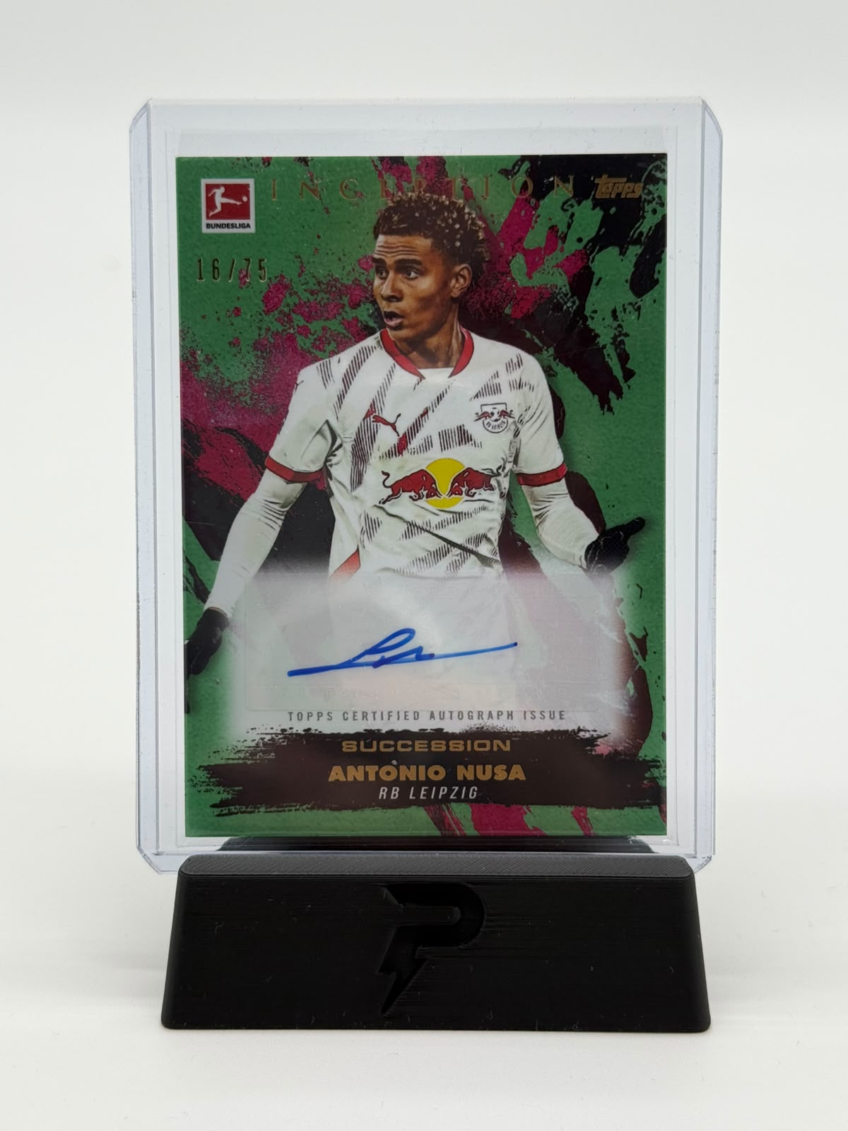 2025 Topps Inception Bundesliga Antonio Nusa Auto 16/75