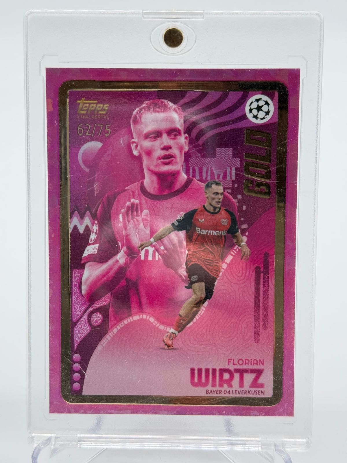 2024 Topps Gold Florian Wirtz Rainbow 1/1-3/5-03/10-12/25-39/49-62/75