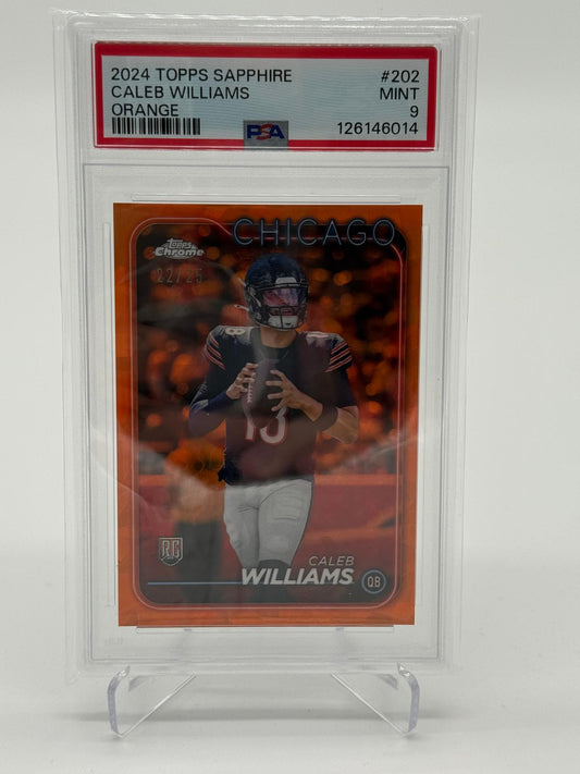 2024 Topps Chrome Sapphire Caleb Williams RC /25 PSA 9