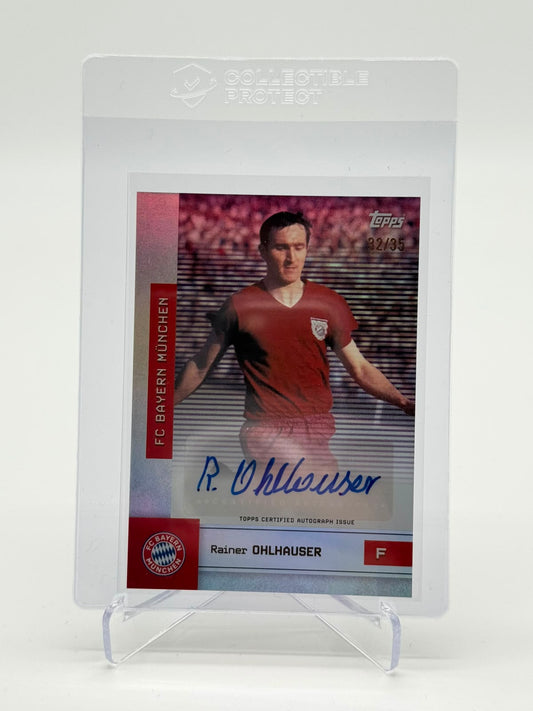 2025 Topps FC Bayern Teamset Rainer Ohlhauser Auto 32/35