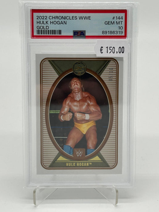 2022 Panini Chronicles WWE Hulk Hogan Gold /10 PSA 10