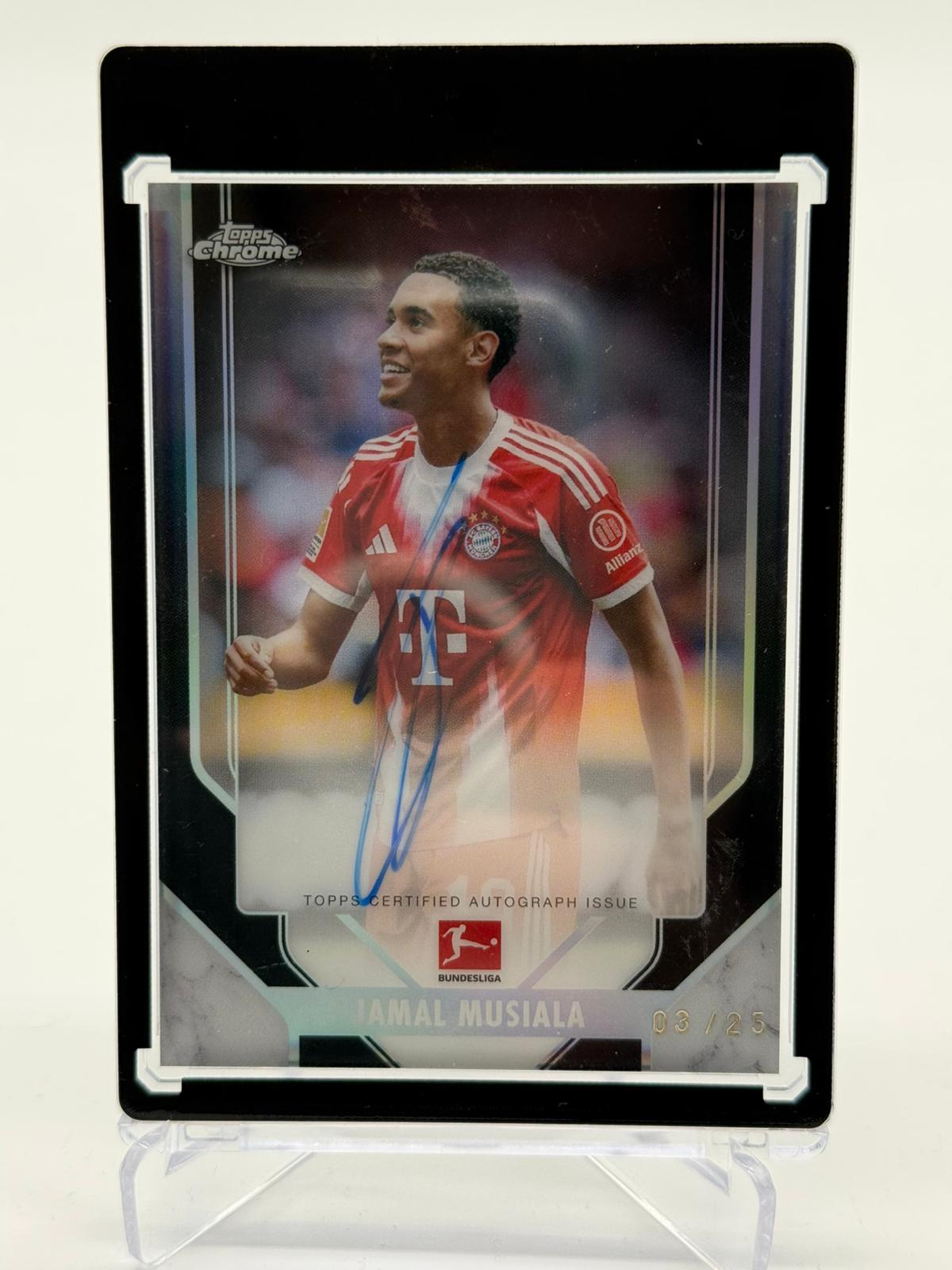 2026 Topps Chrome Bundesliga Jamal Musiala Auto 03/25