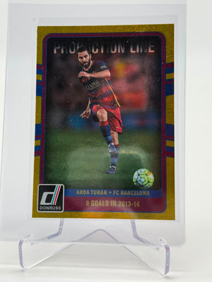 2016-17 Panini Donruss Arda Turan Production Line Gold