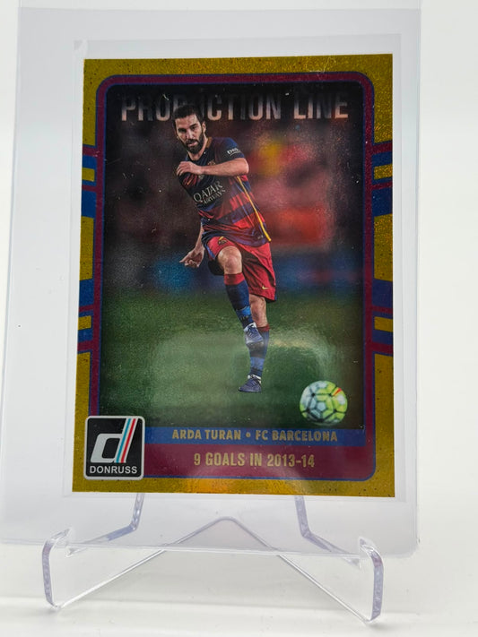 2016-17 Panini Donruss Arda Turan Production Line Gold