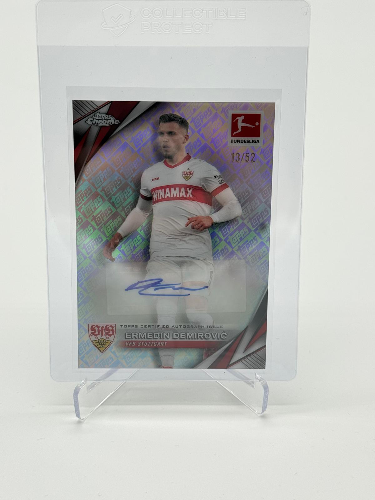 2024-25 Topps Chrome Bundesliga Ermedin Demirovic Topps Fractor 13/52