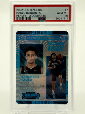 2022-23 Panini Contenders Basketball Paolo Banchero PSA 10