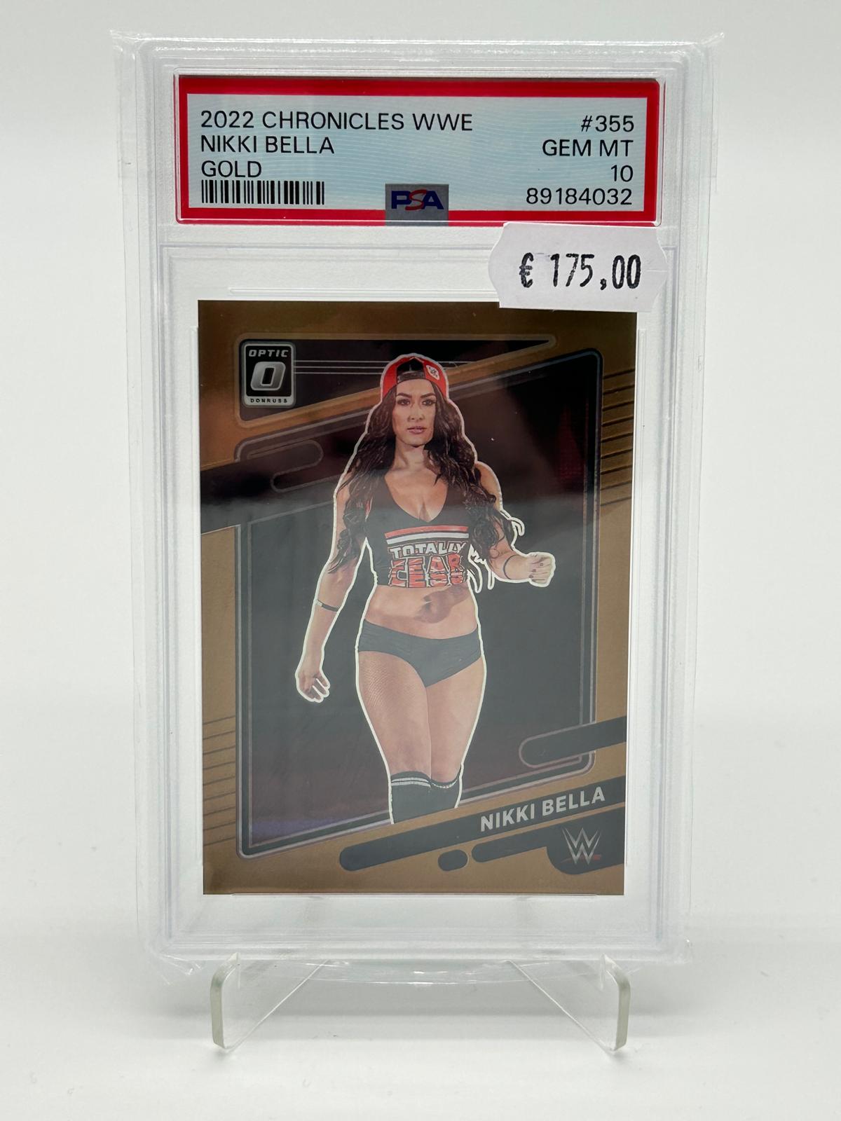 2022 Panini Chronicles WWE Nikki Bella Gold /10 PSA 10