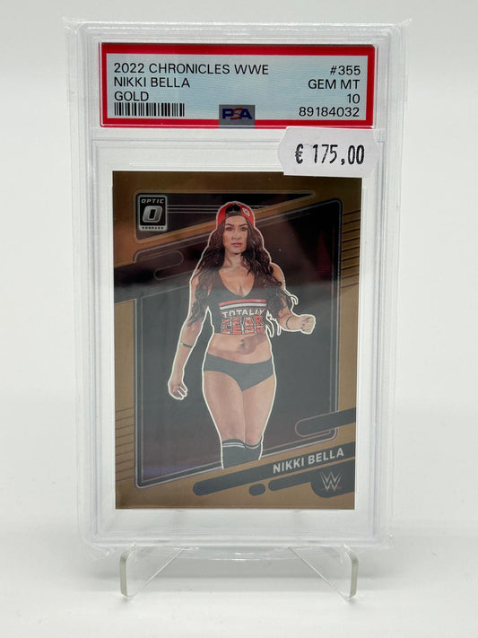 2022 Panini Chronicles WWE Nikki Bella Gold /10 PSA 10