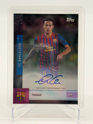 2025 Topps FC Barcelona Teamset Thiago AUTO 48/99