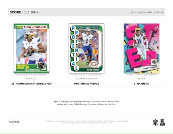 2024 PANINI SCORE Football Fat Pack (SEALED)