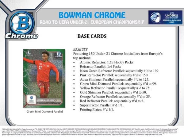 2022 Topps Bowman Chrome Road to UEFA U21 Championship Lite Box (SEALED)
