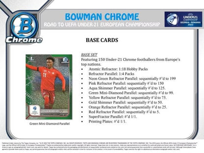 2022 Topps Bowman Chrome Road to UEFA U21 Championship Lite Box (SEALED)