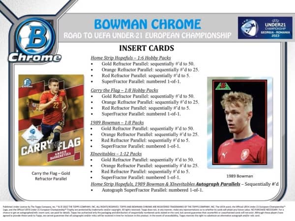 2022 Topps Bowman Chrome Road to UEFA U21 Championship Lite Box (SEALED)