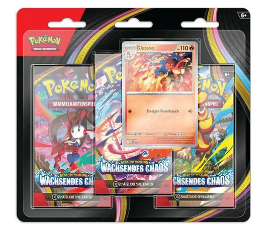 Pokemon Mega Entwicklung Wachsendes Chaos 3-Pack Blister DE (SEALED)