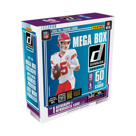 2025 Panini Donruss Football Mega Box (SEALED)