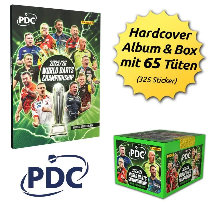 2025/26 Panini PDC World Darts Championship Hardcover Box-Bundle (SEALED) PRE-ORDER