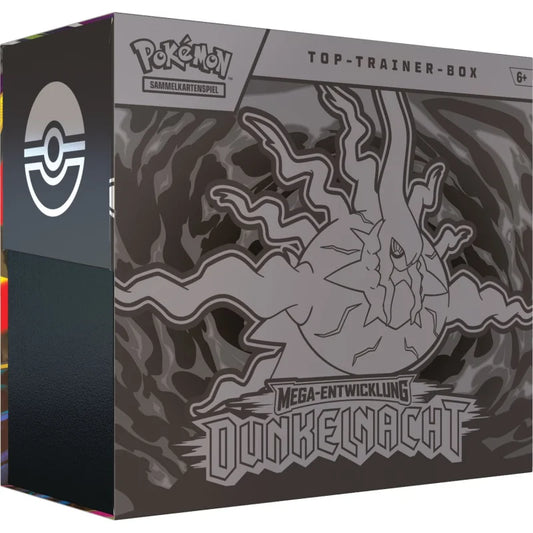 Pokémon Top-Trainer-Box Mega Entwicklung Dunkelnacht SEALED – deutsche Elite Trainer Box.