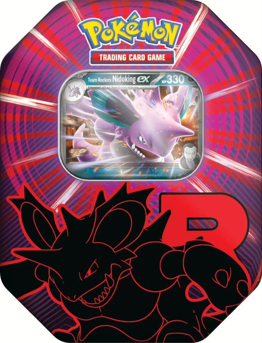 Pokémon Team Rockets Nidoking ex Tin DE (SEALED)