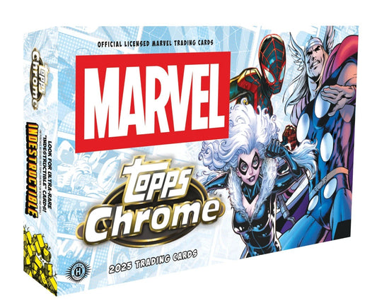 2025 Topps Chrome Marvel Hobby Box - Livebreak by Fratelli Cards