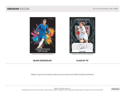 2024-2025 Panini Obsidian Soccer Hobby Box (LIVEBREAK)