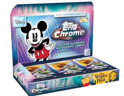 6x 2026 Topps Chrome Disney Hobby Box - RLB#1