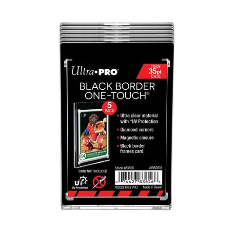 Ultra PRO - Black Border Magnetic Holder UV ONE-TOUCH - 35pt (5er Pack)