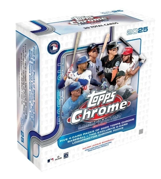 10x 2025 Topps Chrome Baseball Logofractor Box - PYT #1