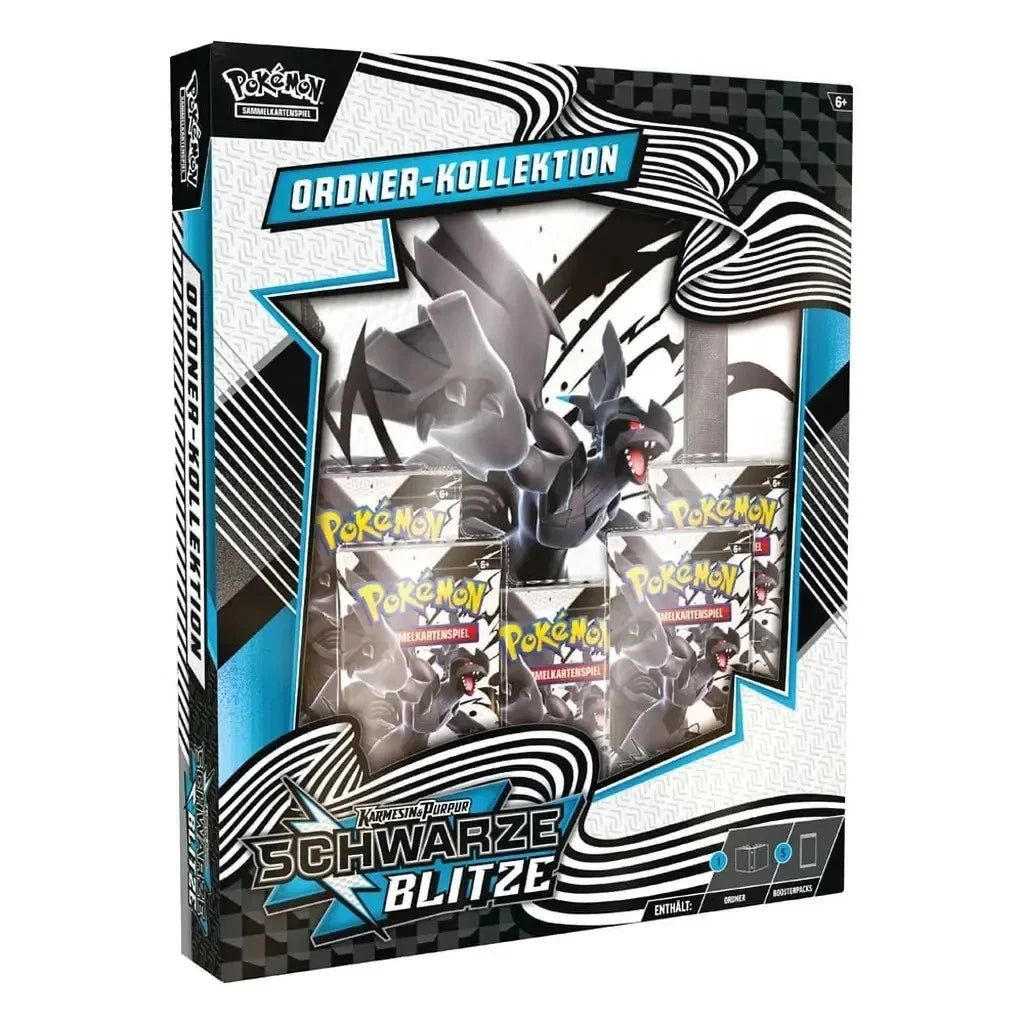 Pokémon Karmesin & Purpur Schwarze Blitzer Ordner-Kollektion DE (SEALED)