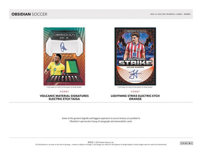 2024-2025 Panini Obsidian Soccer Hobby Box (LIVEBREAK)