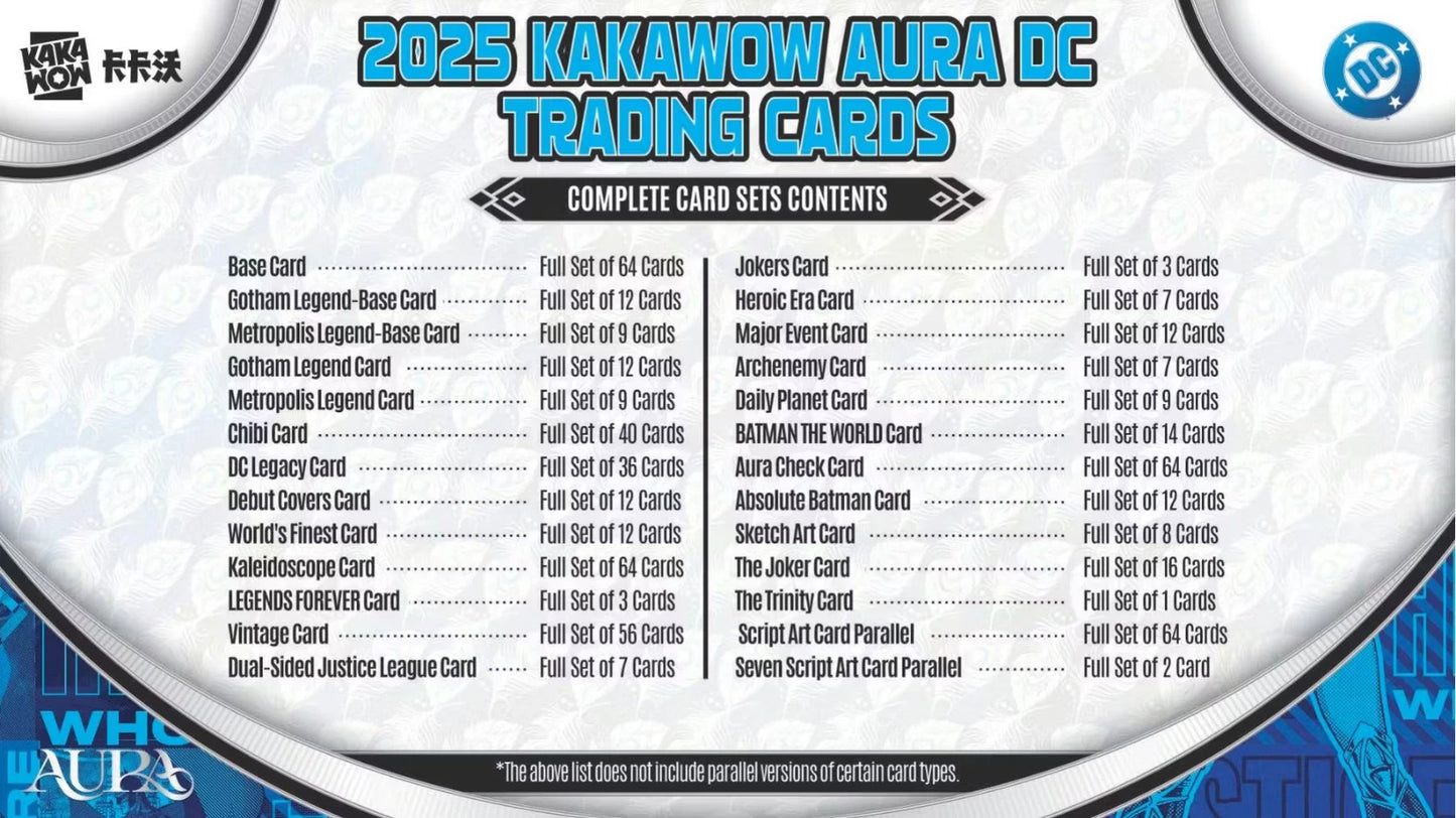 1x EINZELPACK: 2025 Kakawow Aura DC Trading Cards Hobby Box (LIVEBREAK