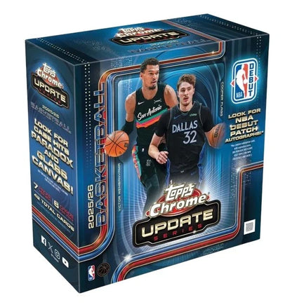 2025-26 Topps NBA Chrome Updates Mega Box SEALED