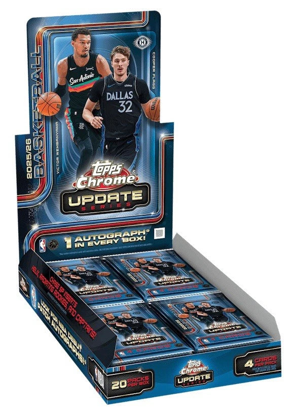 2025-26 Topps NBA Chrome Updates Hobby Box SEALED