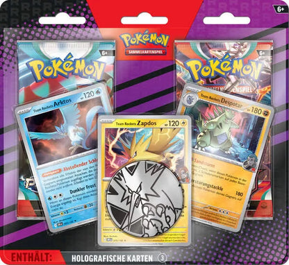 Pokémon Enhanced 2-Pack Blister Team Rocket´s Zapdos, Arktos & Despotar DE (SEALED)