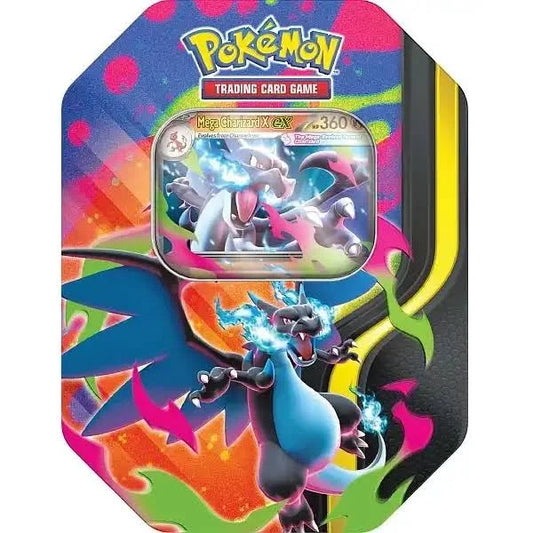 Pokémon Mega Evolution Ascended Heroes Mega-Charizard X ex Tin EN (SEALED)