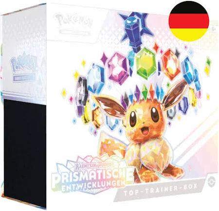Pokémon - Karmesin & Purpur Prismatische Entwicklungen Top Trainer Box DE (SEALED)