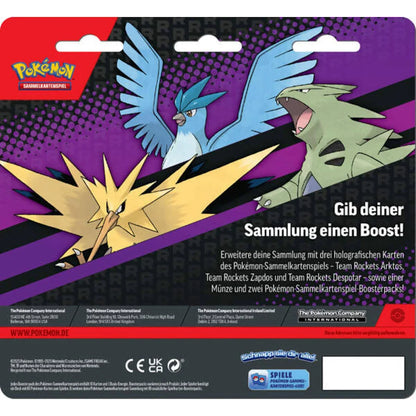 Pokémon Enhanced 2-Pack Blister Team Rocket´s Zapdos, Arktos & Despotar DE (SEALED)