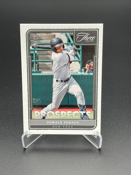 2022 Panini - Three and Two Baseball - Oswald Peraza 16/99