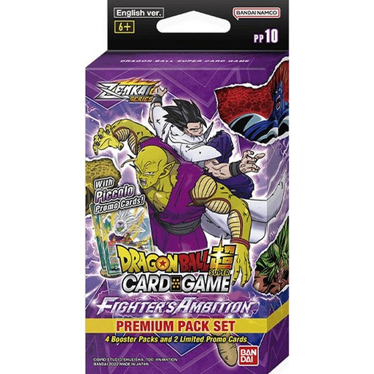 Dragon Ball Super Zenkai Series - Fighter´s Ambition - 8x Premium Pack Set PP10 - SEALED/OVP DISPLAY